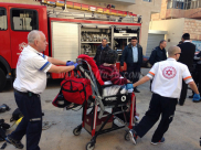  بالفيديو: 7 إصابات متفاوتة باحتراق منزل السيد "جليل حلاج" في حي شيكونات العرب بيافا 